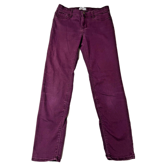 Purple Girls Super Skinny Jordache Jeans Size 14 Girls - Picture 1 of 6
